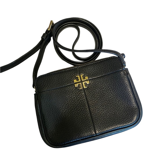 Tory Burch Handbags - Tory Burch Ivy Black Leather Micro Crossbody Bag